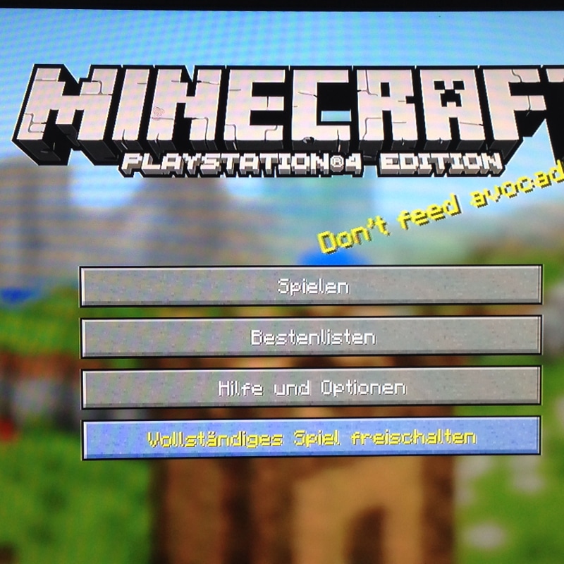 Minecraft Ps4 Edition geht nicht mehr, ich land immer in der Demo ...